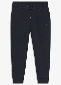 BOSS Heren Tapered fit cropped joggingbroek met logo in de kleur Blauw