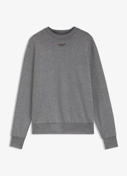 BOSS Heren BOSS x Aston Martin sweater met logo in de kleur Open Grey-072 / Grijs