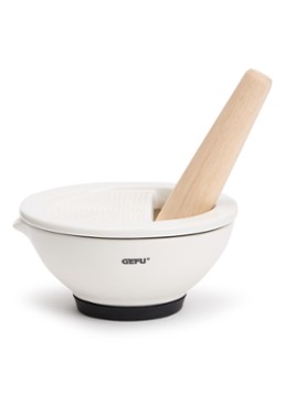 GEFU Suri vijzel met rasp en stamper 13,5 cm Wit - Deal