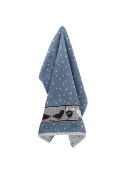 Bunzlau Castle Chickens theedoek 53 x 60 cm Blauwgrijs - Deal