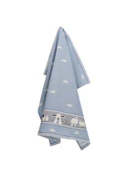 Bunzlau Castle Schaap theedoek 65 x 65 cm Blauw - Deal