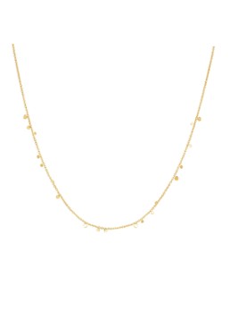 Ania Haie Dames Mini Disc Stacking ketting verguld