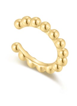 Ania Haie Dames Beaded ear cuff verguld
