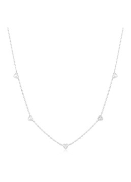 Ania Haie Dames Pavé Heart Station ketting