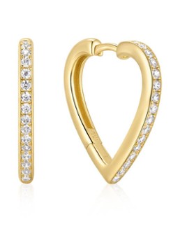 Ania Haie Dames Sparkle Heart Hug oorringen