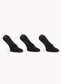 Calvin Klein Heren Sneaker sokken met logo in 3-pack in de kleur Zwart, maat: 43-46