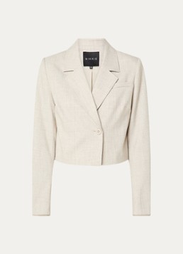 NIKKIE Dames Pateete cropped blazer in de kleur Beige