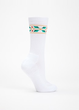 Casablanca Heren Laurel sportsokken met logo in de kleur Wit, maat: L