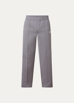 Casablanca Heren Tennis straight fit trackpants met logoprint in de kleur Grijs, maat: S