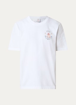 Casablanca Heren Casaway T-shirt met logo- en backprint in de kleur Wit, maat: XXL