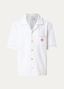 Casablanca Heren Regular fit overhemd van badstof in de kleur Wit, maat: M