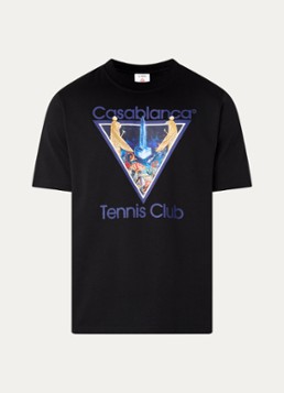 Casablanca Heren Monder Perdu T-shirt met logoprint in de kleur Zwart, maat: M