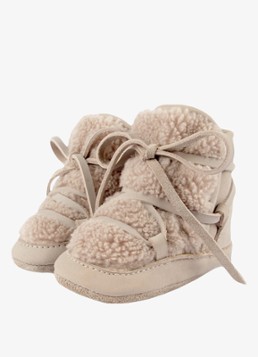 Donsje Amsterdam Meisjes Cassi Booties in de kleur Taupe, maat: 15/16