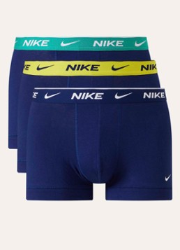 Nike Heren Boxershorts met logoband in 3-pack in de kleur Royalblauw, maat: L
