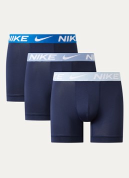 Nike Heren Boxershort met logoband in 3-pack in de kleur Donkerblauw, maat: S