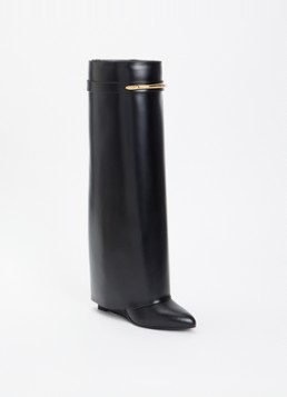 Givenchy Dames Shark laars van kalfsleer in de kleur Zwart, maat: 41