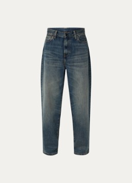 Carhartt WIP Heren Aaron wide leg jeans met donkere wassing in de kleur Indigo, maat: 29
