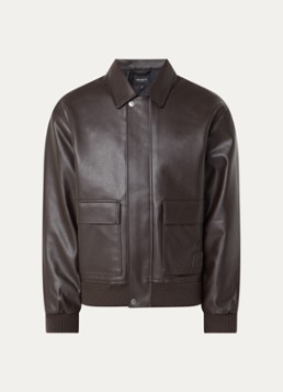 Carhartt WIP Heren Arizona jack van imitatieleer in de kleur Donkerbruin, maat: M