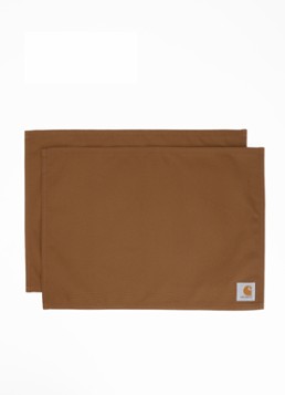 Carhartt WIP Canvas Table placemat set van 2 Bruin - Deal