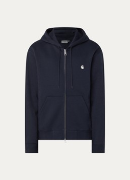 Carhartt WIP Heren Sweatvest met capuchon in de kleur Donkerblauw, maat: L