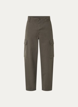Carhartt WIP Heren Kade loose fit cargobroek met klepzakken in de kleur Legergroen, maat: 30