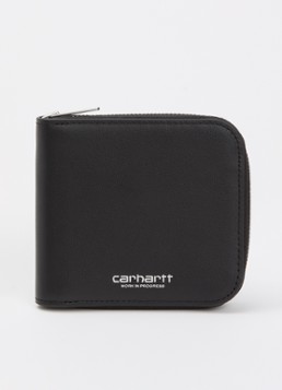 Carhartt WIP Heren Portemonnee van leer in de kleur Zwart, maat: One Size