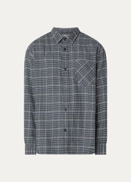 Carhartt WIP Heren Todrick regular fit overhemd met ruitdessin in de kleur Indigo, maat: XL