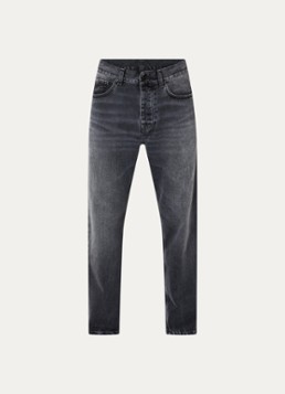 Carhartt WIP Heren Newel tapered jeans met gekleurde wassing in de kleur Grijs, maat: 34