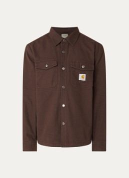 Carhartt WIP Heren Selby jack met borstzakken in de kleur Bordeauxrood, maat: L