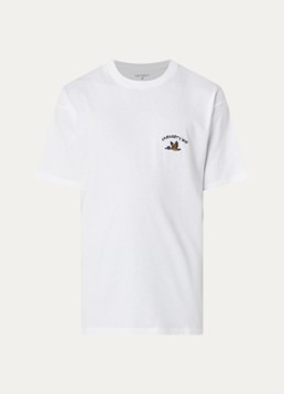 Carhartt WIP Heren Animated T-shirt met logoborduring in de kleur Wit, maat: S