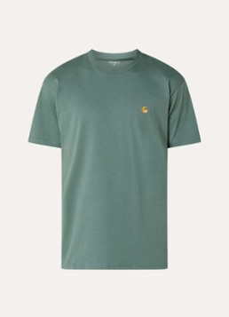 Carhartt WIP Heren Chase T-shirt met logo in de kleur Groen, maat: L