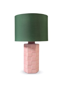 &Klevering Check tafellamp Ø25 cm Lichtroze - Deal