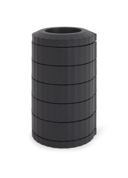 Alessi Plissé koffiecapsule houder 23,7 cm Zwart - Deal
