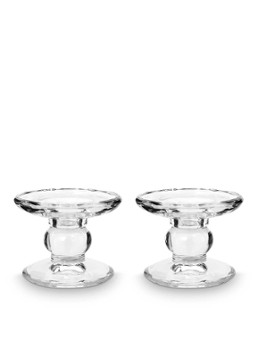 Vtwonen Kandelaar 7,3 cm set van 2 Transparant - Deal