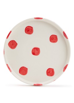 Vtwonen Dots ontbijtbord 20 cm Rood - Deal