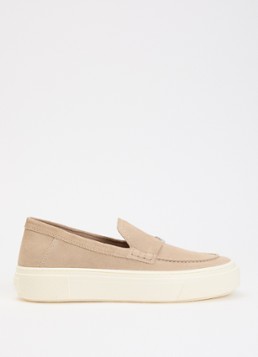 Hogan Dames Mocassin van suède in de kleur Naturel, maat: 40
