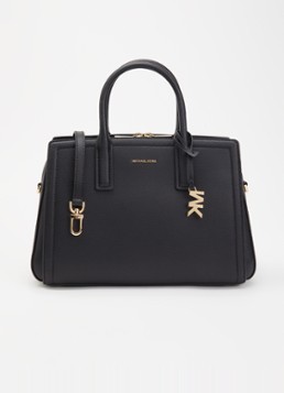 Michael Kors Dames Laila handtas van leer met afneembare schouderriem in de kleur Zwart, maat: ns