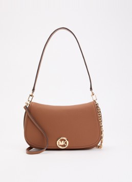 Michael Kors Dames Nolita Medium schoudertas van leer met afneembare schouderriem in de kleur Camel, maat: 1SZ