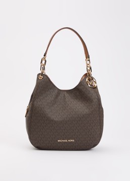 Michael Kors Dames Lillie Large schoudertas met logo in de kleur Bruin, maat: 1 SIZE