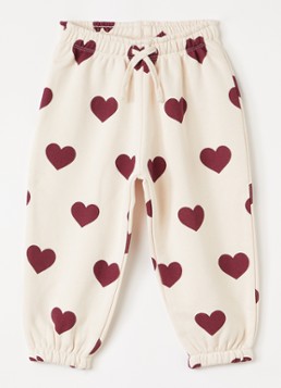 Konges Sløjd Meisjes Lou tapered fit joggingbroek met print in de kleur Lichtroze, maat: 6M