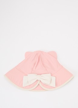 Konges Sløjd Meisjes Kity zwemhoed met strikdetail in de kleur Roze, maat: 6M-9M