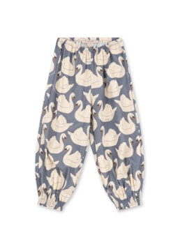 Konges Sløjd Meisjes Tapered fit broek met dierenprint in de kleur Wit, maat: 2Y=92