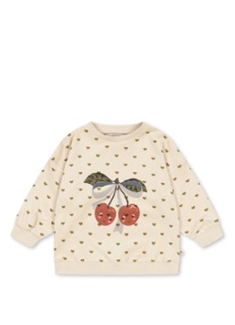 Konges Sløjd Meisjes Mitty sweater met print in de kleur Gebroken wit, maat: 3Y=98