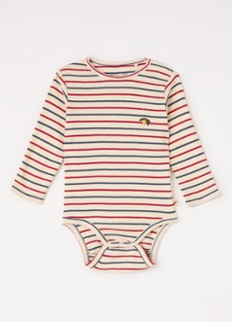 Konges Sløjd Meisjes Voco romper met streepprint in de kleur Beige, maat: 12M=80