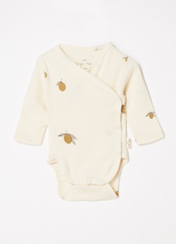Konges Sløjd Meisjes Lemon romper van katoen met print in de kleur Gebroken wit, maat: 50