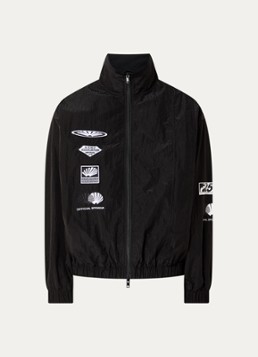 New Amsterdam Surf Association Heren Jack met print en ritszakken in de kleur Zwart, maat: L