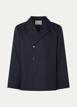 New Amsterdam Surf Association Heren Regular fit colbert met steekzakken in de kleur Donkerblauw, maat: L