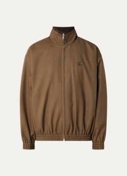 New Amsterdam Surf Association Heren Jack in wolblend met logoborduring in de kleur Cognac, maat: M