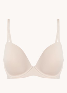 Calvin Klein Dames Seductive Comfort push-up bh in de kleur Lichtroze