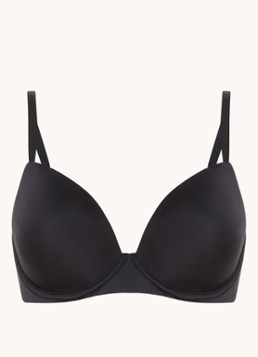 Calvin Klein Dames Seductive Comfort push-up bh in de kleur Black-UB1 / Zwart